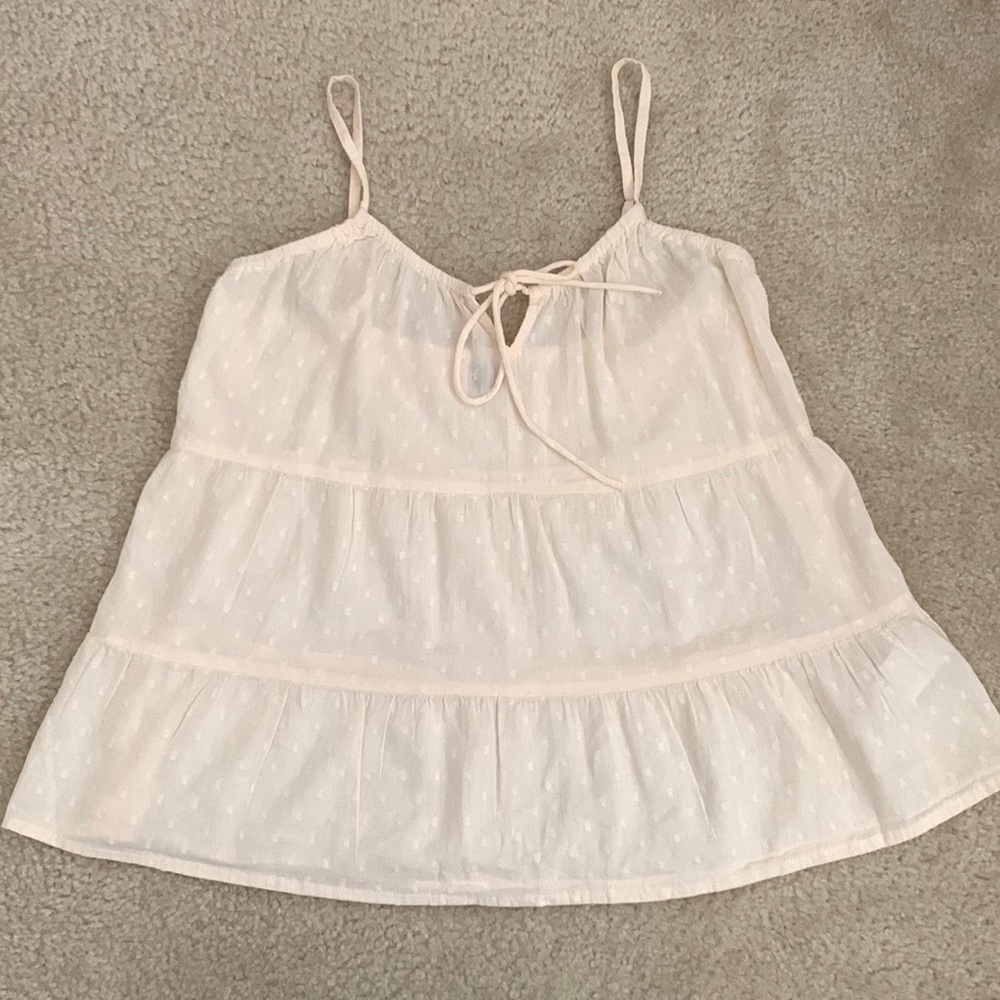 Old Navy cream eyelet top